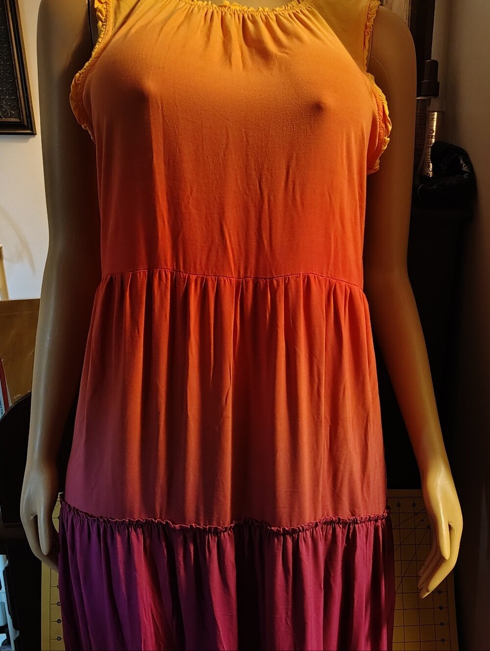 Matilda Jane Enchanted Garden Waikiki Ombre Maxi Sleeveless Tiered Dress